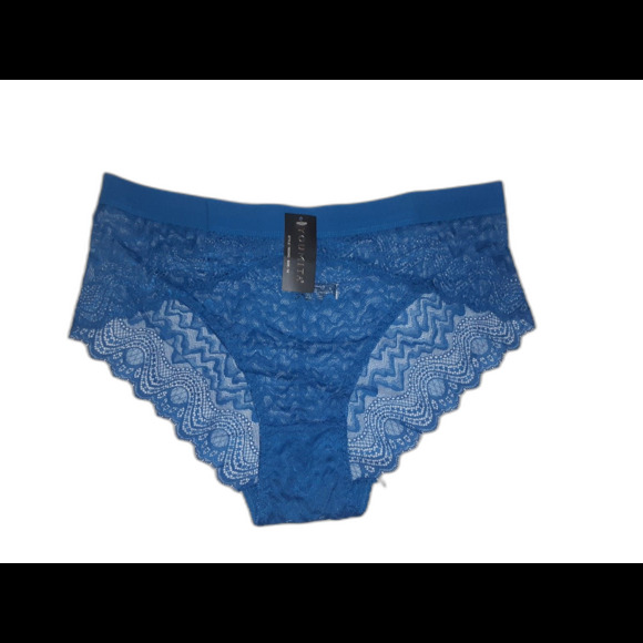 Youmita 1X Mykonos Blue Lace Panty NWT - Picture 1 of 5